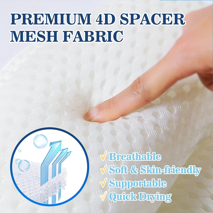 LuxeRest | Soft Mesh Spa Bath Pillow for Neck & Back Relaxation 3