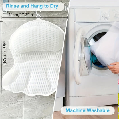 LuxeRest | Soft Mesh Spa Bath Pillow for Neck & Back Relaxation 7
