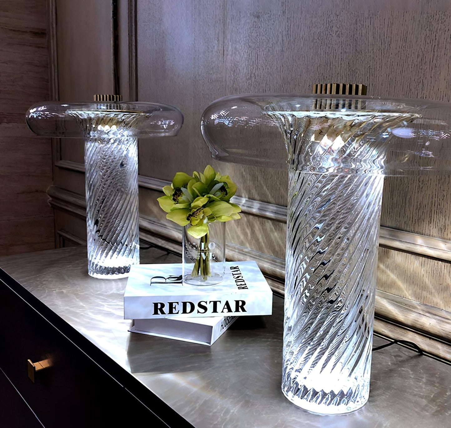 LuxeStars - Table Lamp with Starry Design and Cozy Illumination 2
