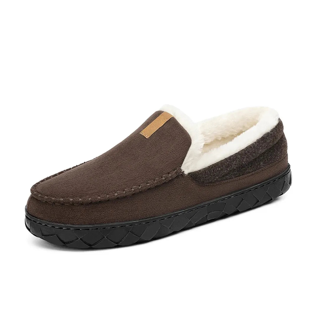 LuxeSuede | Cozy Plush Men’s Loafers with Durable Hard Sole 1