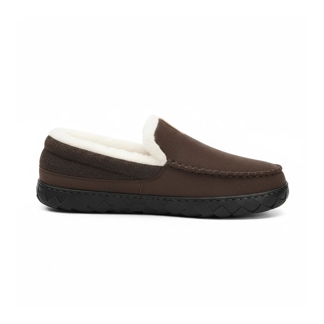 LuxeSuede | Cozy Plush Men’s Loafers with Durable Hard Sole 2