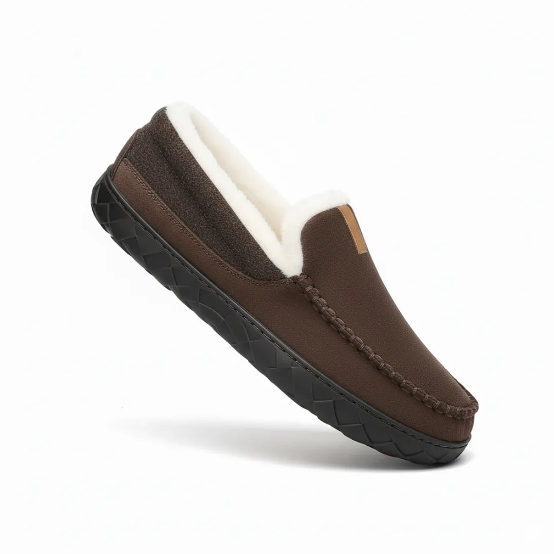 LuxeSuede | Cozy Plush Men’s Loafers with Durable Hard Sole 4