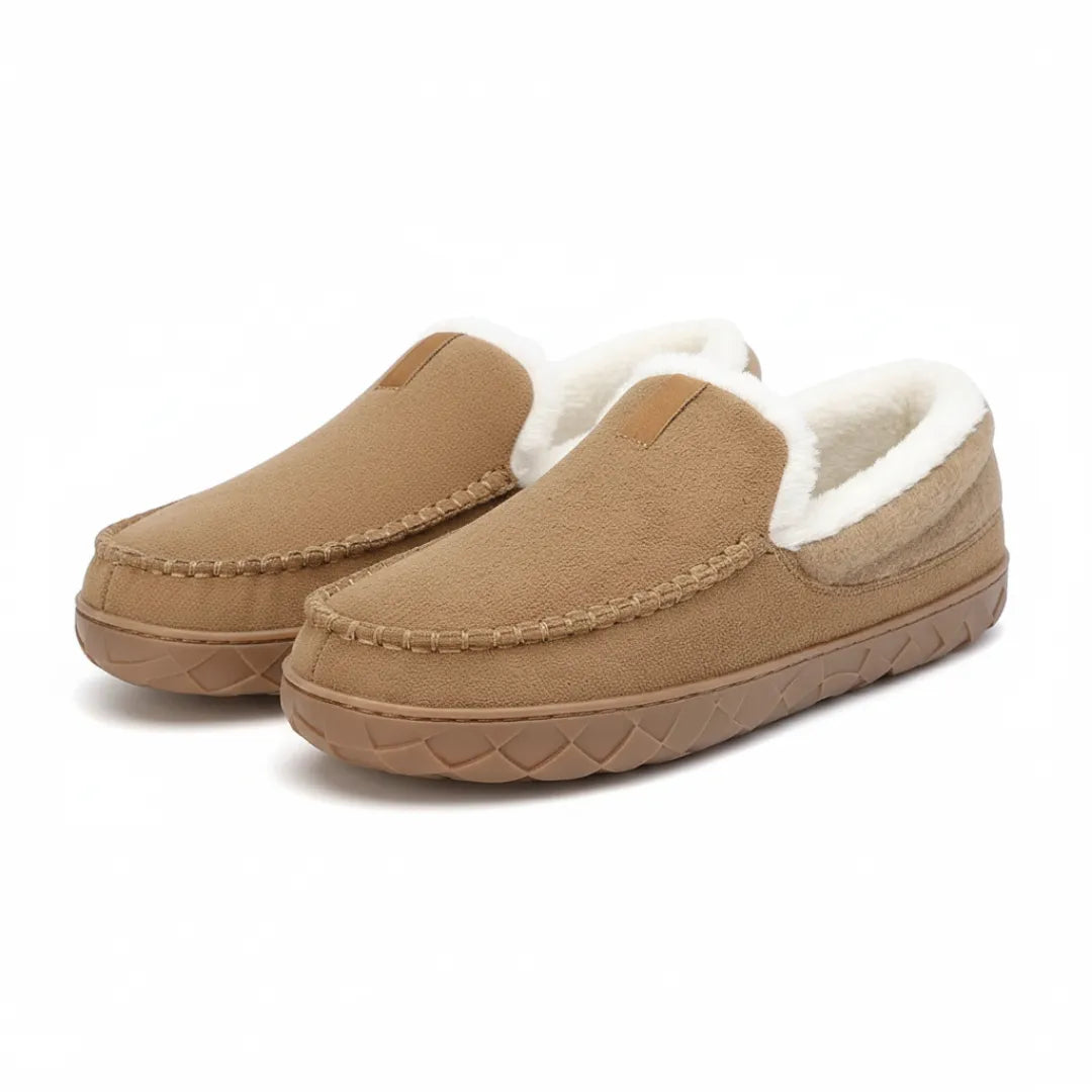 LuxeSuede | Cozy Plush Men’s Loafers with Durable Hard Sole 5