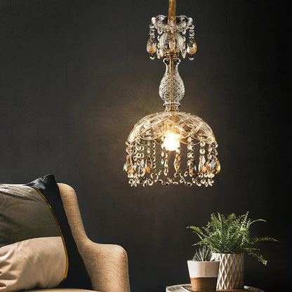 Classic Gold Crystal Pendant Lamp