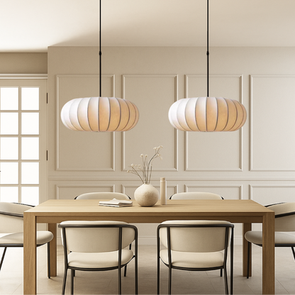 Luxona | Elegant Silk Pendant Light for Modern Living Spaces 2