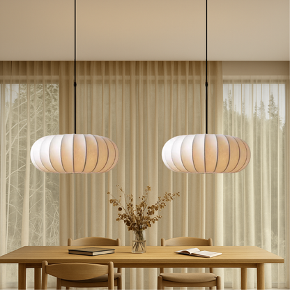 Luxona | Elegant Silk Pendant Light for Modern Living Spaces 5