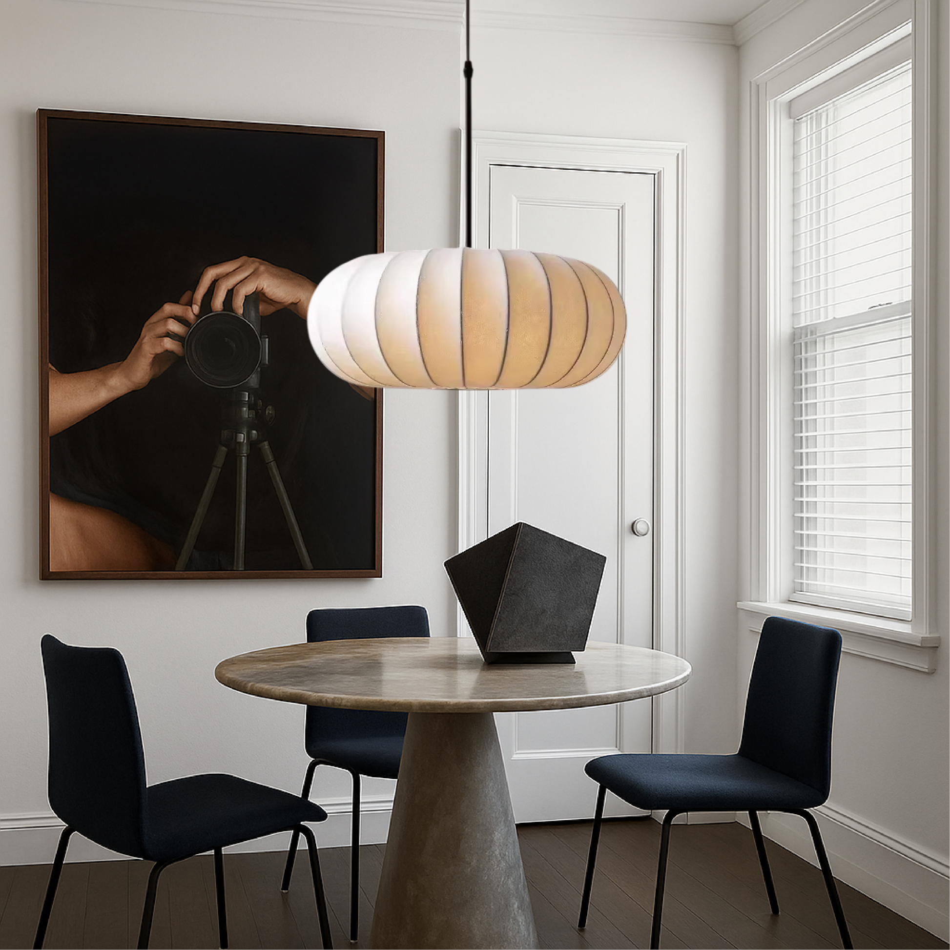 Luxona | Elegant Silk Pendant Light for Modern Living Spaces 6