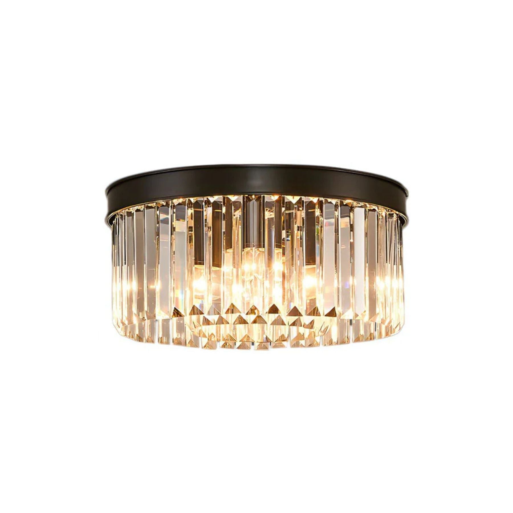 LuxorGlow | Elegant Modern Crystal Flush Mount Ceiling Light Fixture 5