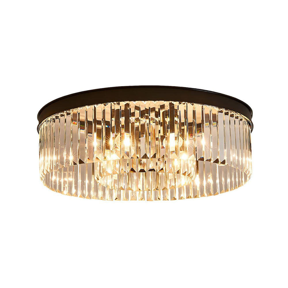 LuxorGlow | Elegant Modern Crystal Flush Mount Ceiling Light Fixture 6