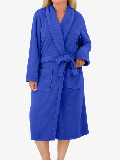 LuxuraFleece | Elegant Soft Microfleece Women's Dressing Gown Robe 10