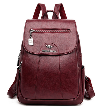 Classic Daily Leather Rucksack for Ladies