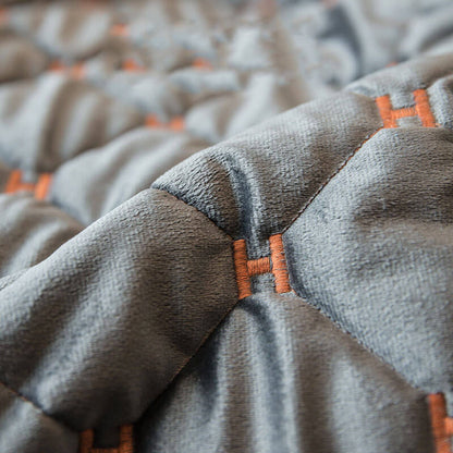 Plush Soft Fleece Sofa Slipcover for Living Room Comfort