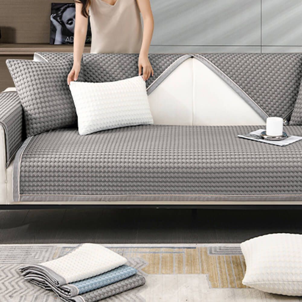 Premium Soft Faux Leather Sofa Protector Cover