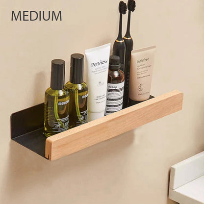 Sleek Bathroom Wall Shelf Space Saving Storage