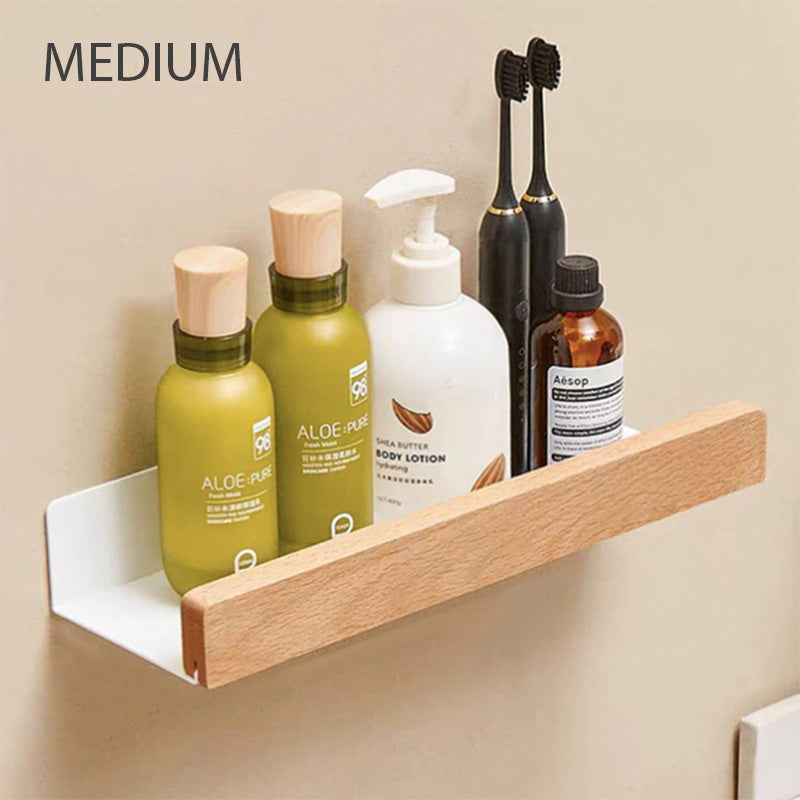 Sleek Bathroom Wall Shelf Space Saving Storage