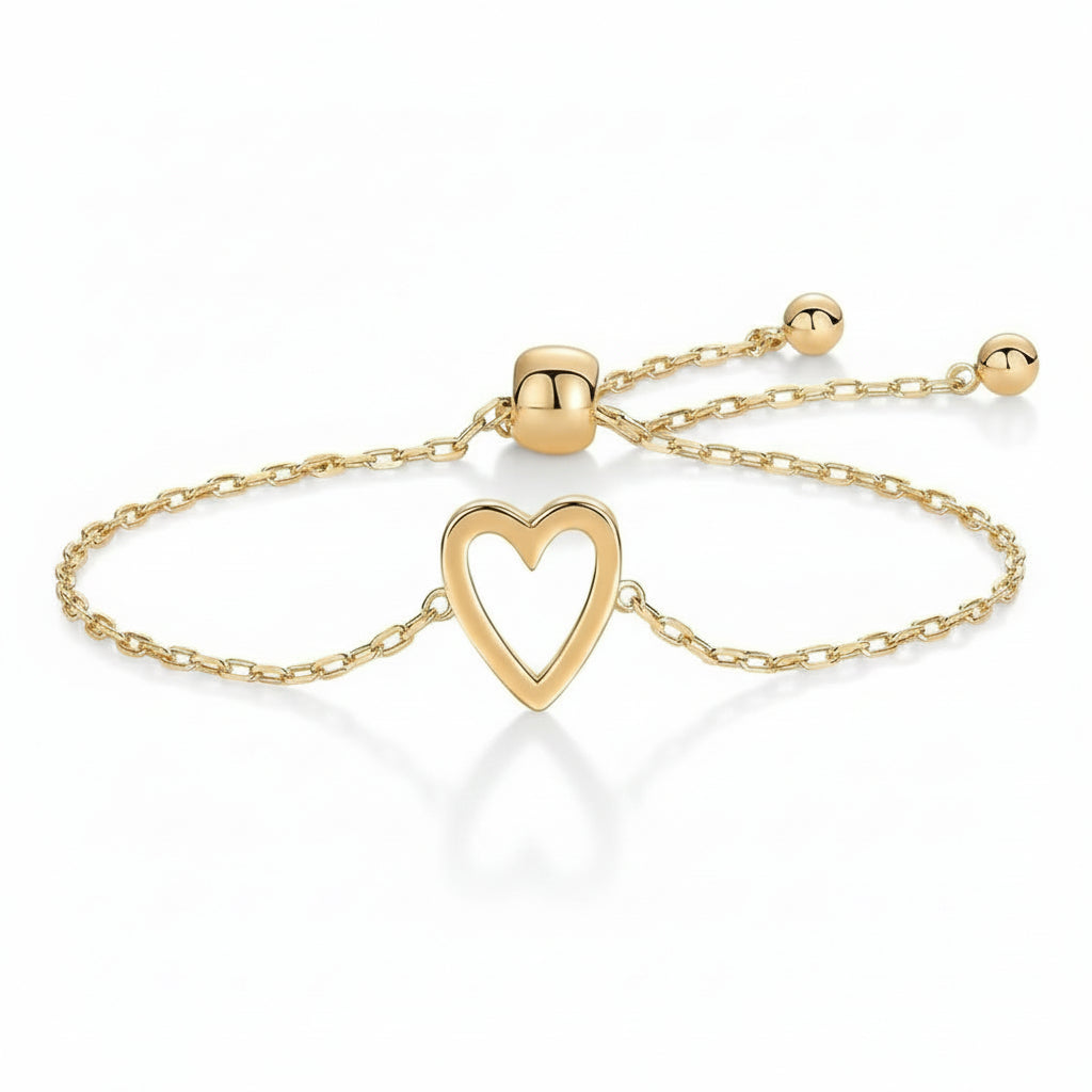 Loving Heart Link Couple Bracelet Set