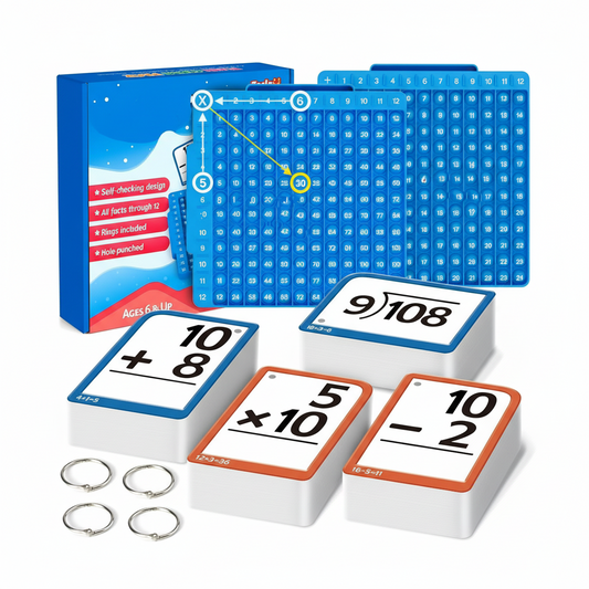 Fun Educational Kids Math Flashcard Play Set - Lusomart