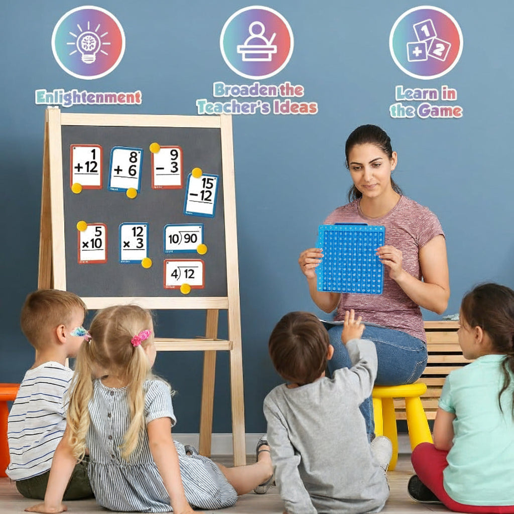 Fun Educational Kids Math Flashcard Play Set