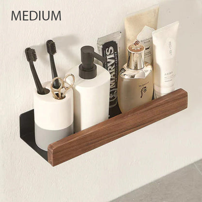 Sleek Bathroom Wall Shelf Space Saving Storage