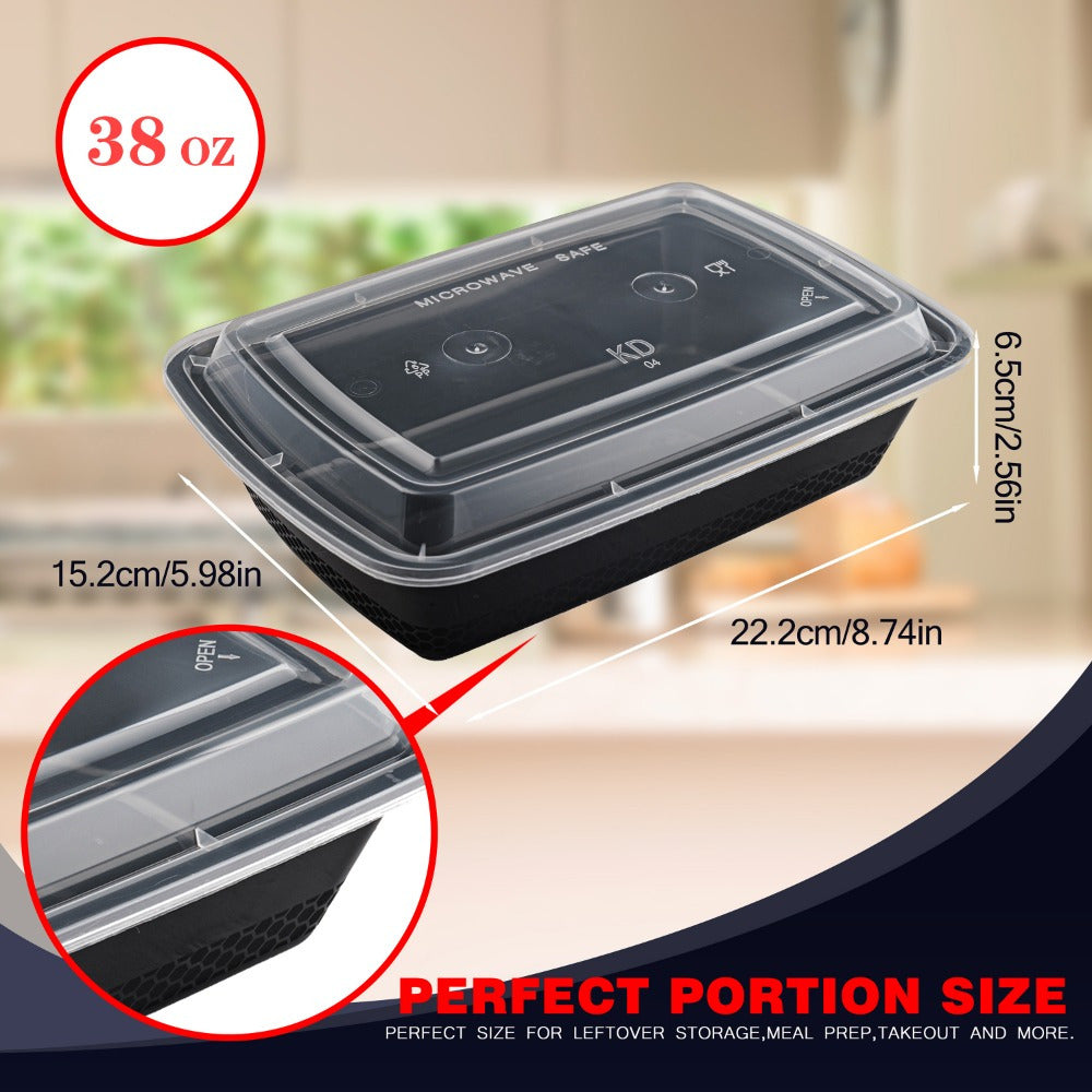 Portable Disposable Food Boxes Plastic Takeout Containers