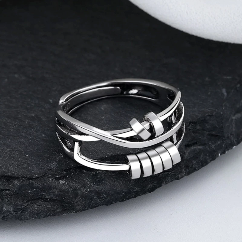 Soothing Anxiety Relief Ring In Slim Comfort Design