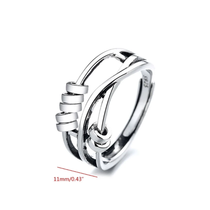 Soothing Anxiety Relief Ring In Slim Comfort Design