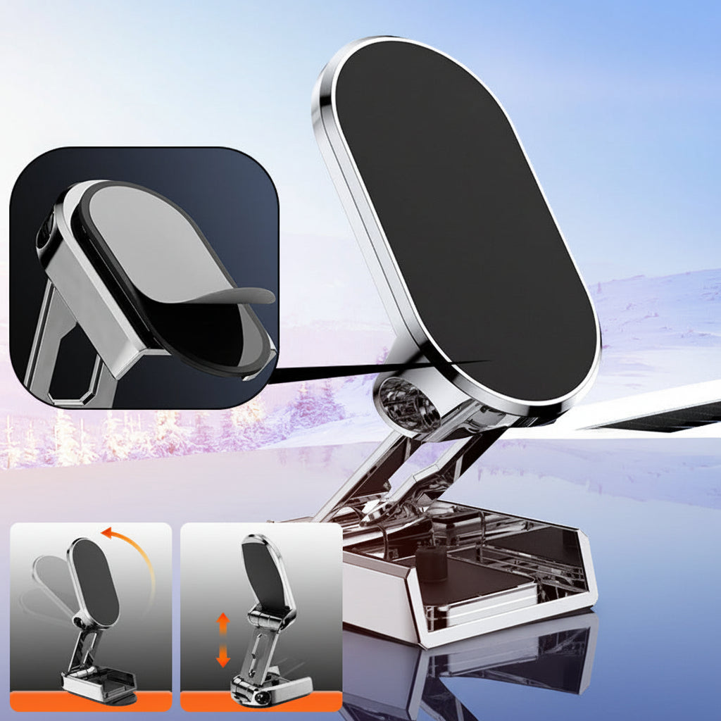 Strong Magnetic Car Phone Holder Adjustable Dashboard Clip
