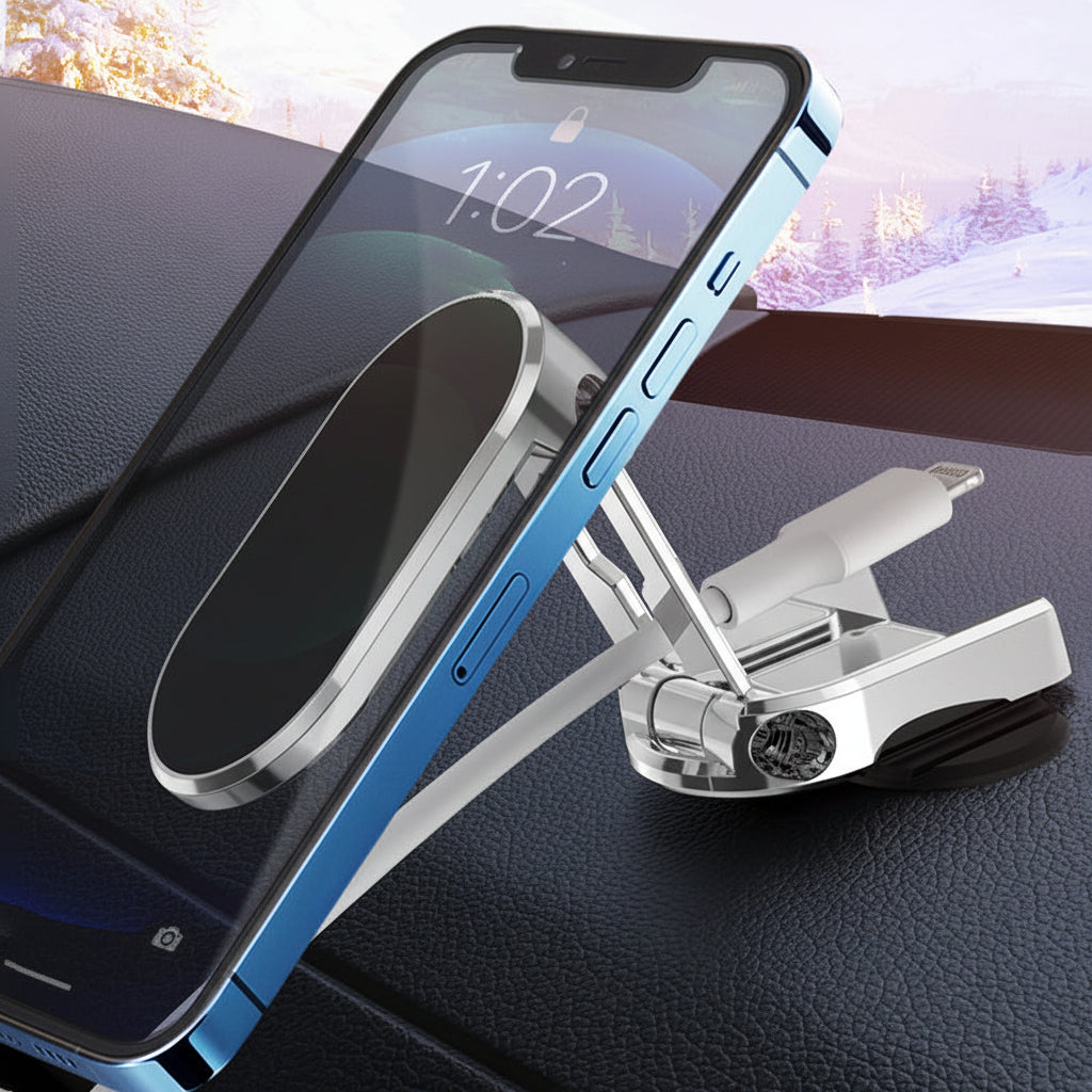 Strong Magnetic Car Phone Holder Adjustable Dashboard Clip