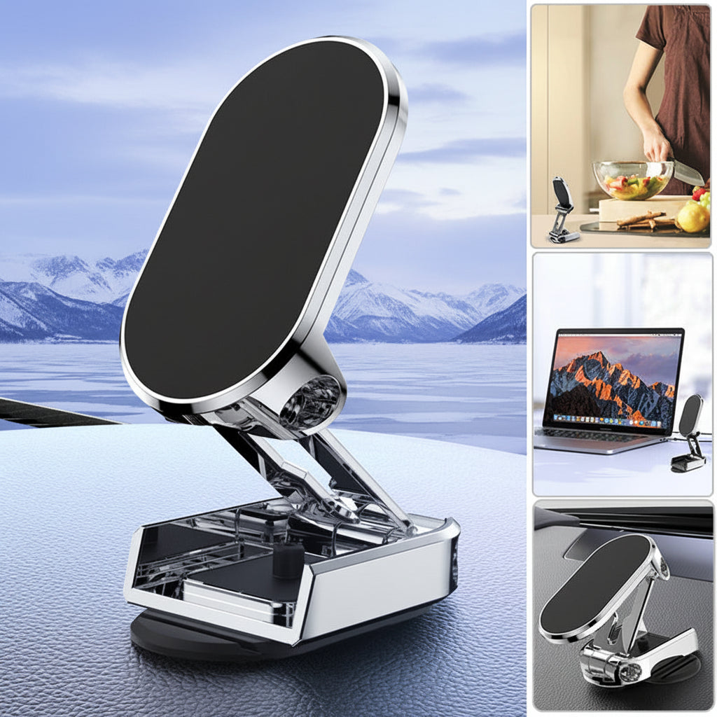 Strong Magnetic Car Phone Holder Adjustable Dashboard Clip