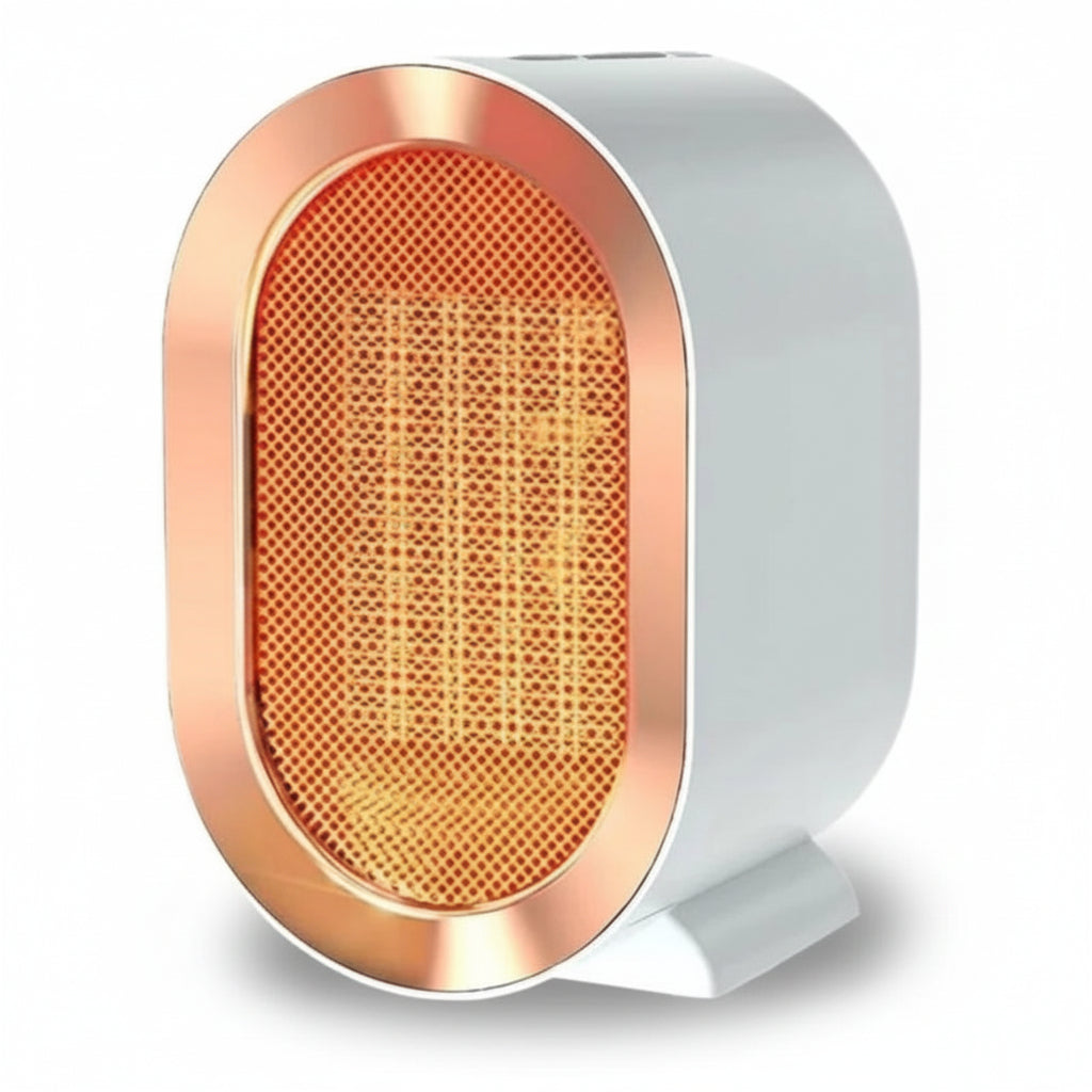 Compact Electric Heater with Thermostat and Portable Design