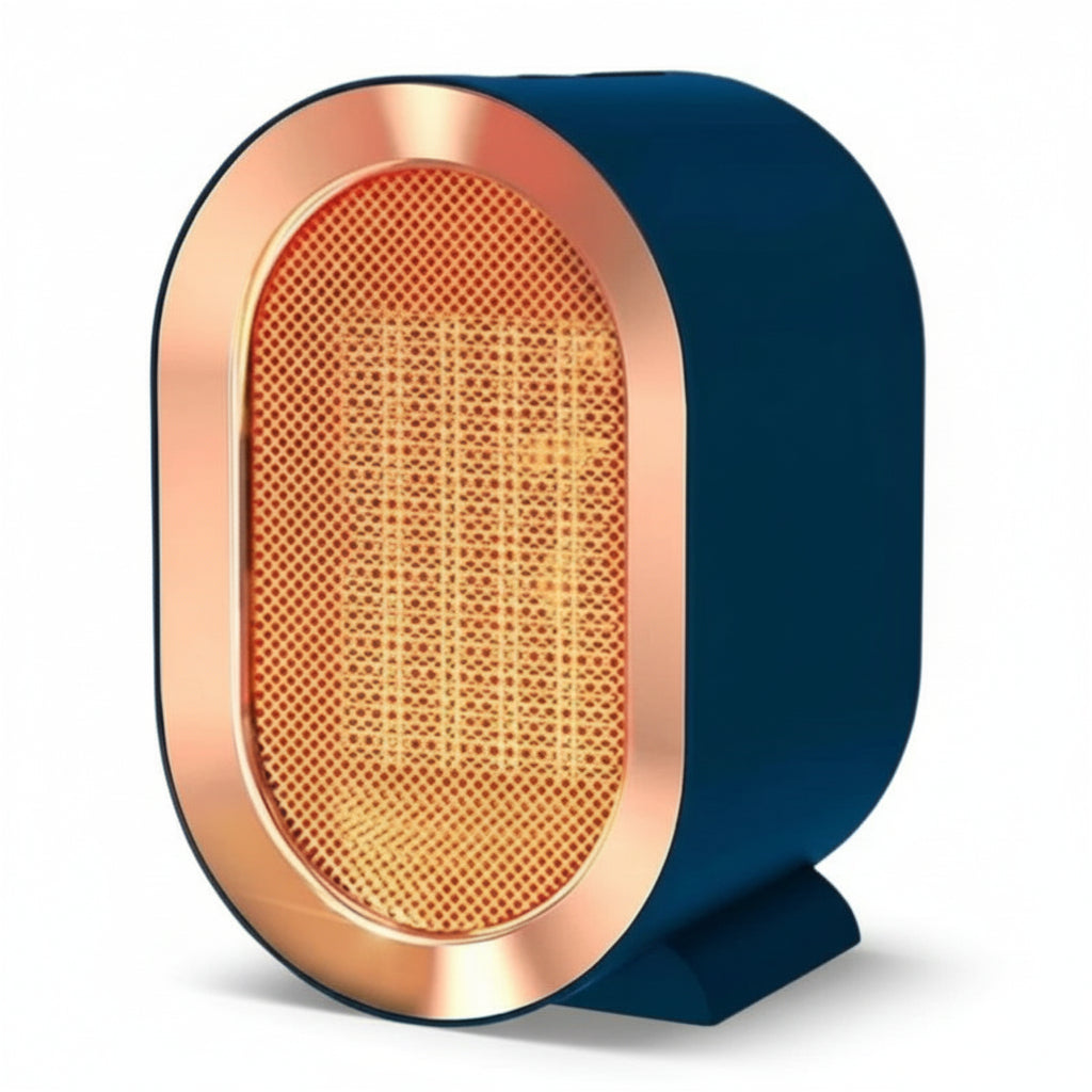 Compact Electric Heater with Thermostat and Portable Design