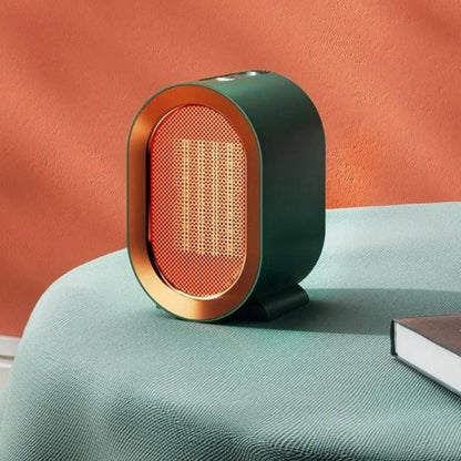 Compact Electric Heater with Thermostat and Portable Design