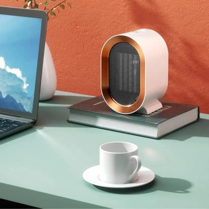 Compact Electric Heater with Thermostat and Portable Design