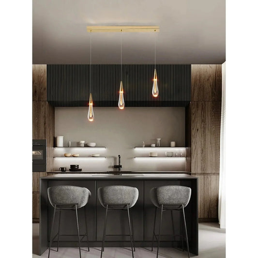 Unique Glass Drop Pendant Lighting - Lusomart
