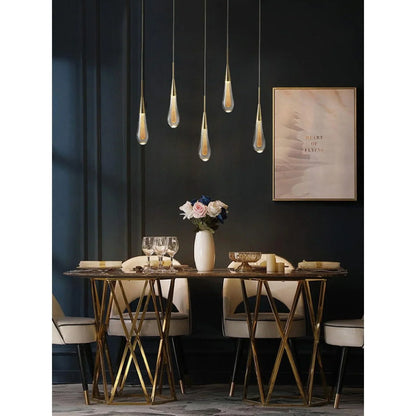 Unique Glass Drop Pendant Lighting