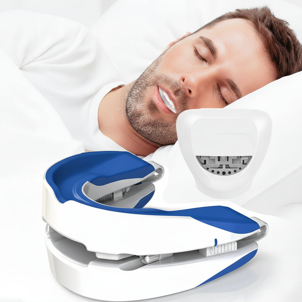 Snore Reducing Mouth Guard Adjustable Sleep Apnea Device - Lusomart
