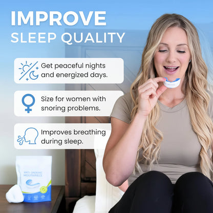 Snore Reducing Mouth Guard Adjustable Sleep Apnea Device