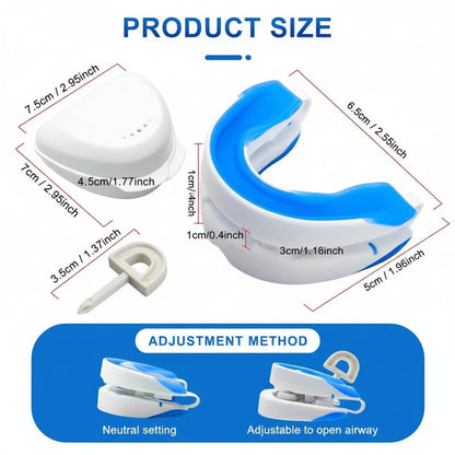Snore Reducing Mouth Guard Adjustable Sleep Apnea Device