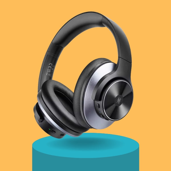 Wireless Noise Cancelling Headphones with USB-C & Microphone - Lusomart
