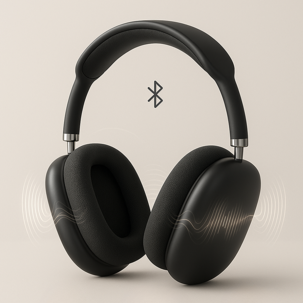 Wireless ANC Over Ear Headphones with Clear Sound - Lusomart