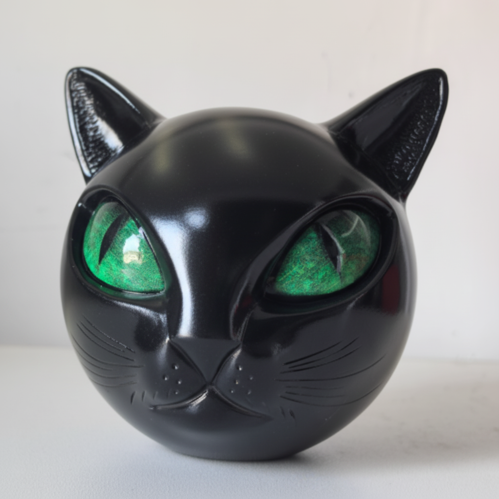 Whimsical Resin Cat Figurine Decorative Table Accent - Lusomart