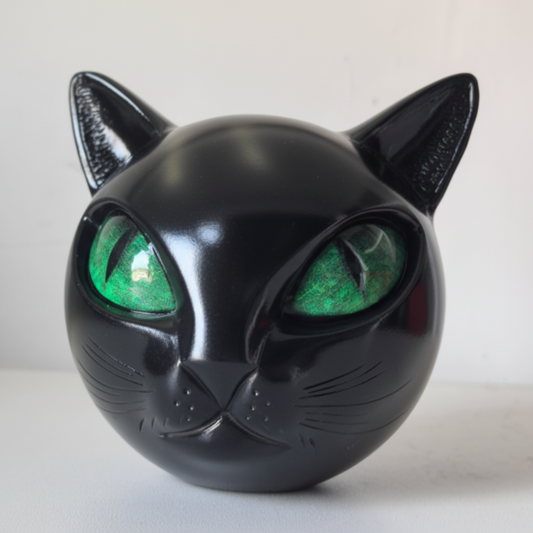 Whimsical Resin Cat Figurine Decorative Table Accent - Lusomart