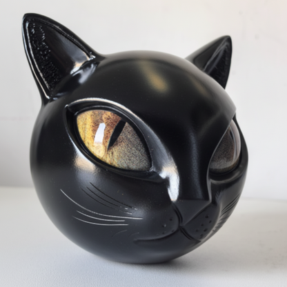 Whimsical Resin Cat Figurine Decorative Table Accent