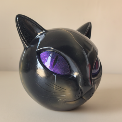 Whimsical Resin Cat Figurine Decorative Table Accent