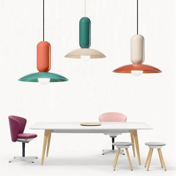 Nordic Pastel Glass Pendant Lamp