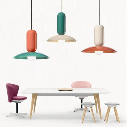 Nordic Pastel Glass Pendant Lamp