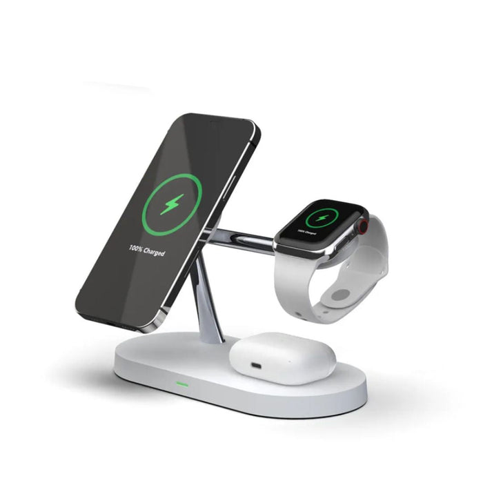 Compact 5-in-1 Phone Charging Dock with LED Nightlight - Lusomart