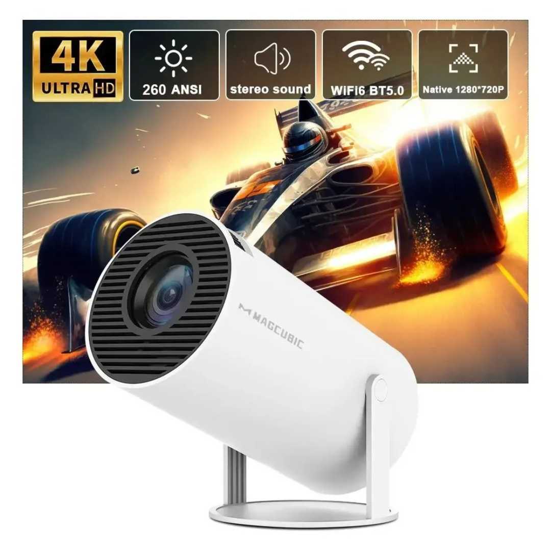 Wireless Android 11 HD Projector with WiFi and 720p