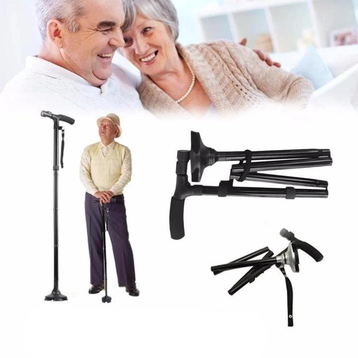 Portable LED Folding Walking Stick for Daily Support