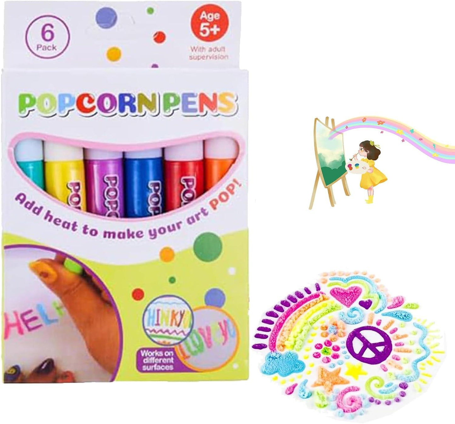 Fun Bubble Art Kit for Kids 12 Piece Set - Lusomart